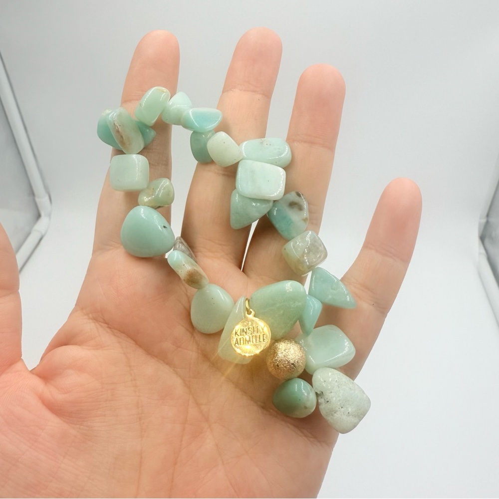 Kinsley Armelle Aqua Gemstone Amazonite Bracelet
